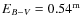 $E_{B-V}=0.54^{\rm m}$