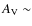 $A_{\rm V} \sim$