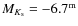 $M_{K_{\rm s}} = -6.7^{\rm m}$