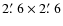 $2\hbox{$.\mkern-4mu^\prime$ }6\times2\hbox{$.\mkern-4mu^\prime$ }6$