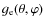 $g_{\rm e}(\theta,\varphi)$