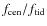 $f_{\rm cen}/f_{\rm tid}$