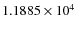 $1.1885\times10^{4}$