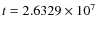 $t=2.6329\times10^{7}$