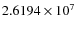 $2.6194\times 10^{7}$