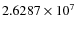 $2.6287\times 10^{7}$
