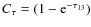 $C{_{\tau}=(1-{\rm e}^{-\tau_{13}})}$