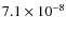$7.1\times10^{-8}$