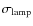 $\sigma_{\rm lamp}$