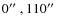 $0\hbox {$^{\prime \prime }$ }, 110\hbox {$^{\prime \prime }$ }$