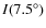 $I(7.5^\circ)$