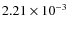 $2.21 \times 10^{-3}$