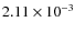 $2.11 \times 10^{-3}$