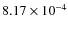 $8.17 \times 10^{-4}$