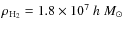 $\rho_{{\rm H}_{\rm 2}}=1.8\times 10^7~h~M_{\odot}$