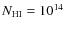$N_{\rm {HI}} = 10^{14}$