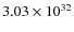 $3.03\times10^{32}$