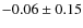 $-0.06 \pm 0.15$