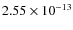 $2.55\times10^{-13}$