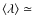$\langle \lambda \rangle \simeq$