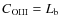 $C_{\rm OIII}=L_{\rm b}$