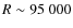 $R \sim 95~000$