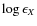 $\log\epsilon_X$