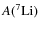 $A(^7{\rm Li})$