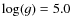 $\log(g) = 5.0$