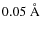 $0.05~\hbox{\AA}$