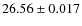 $26.56\pm 0.017$
