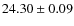 $24.30\pm0.09$