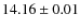$14.16\pm0.01$