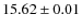 $15.62\pm0.01$