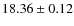$18.36\pm0.12$