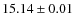 $15.14\pm0.01$
