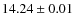 $14.24\pm0.01$
