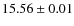 $15.56\pm0.01$