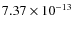 $7.37 \times 10^{-13}$