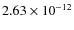 $2.63 \times 10^{-12}$