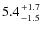 $5.4{+1.7\atop-1.5}$