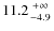 $11.2{+\infty\atop-4.9}$