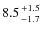 $8.5{+1.5\atop-1.7}$