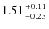 $1.51{+0.11\atop-0.23}$