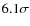 $6.1\sigma$