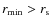 $r_{\rm min}>r_{\rm s}$