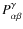 $P^\gamma_{\alpha\beta}$