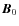 $\vec{B}_0$