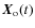 $\vec{X}_{\rm o}(t)$