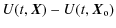 $\displaystyle %
U(t,\vec{X}) -
U(t,\vec{X}_{\rm o})$